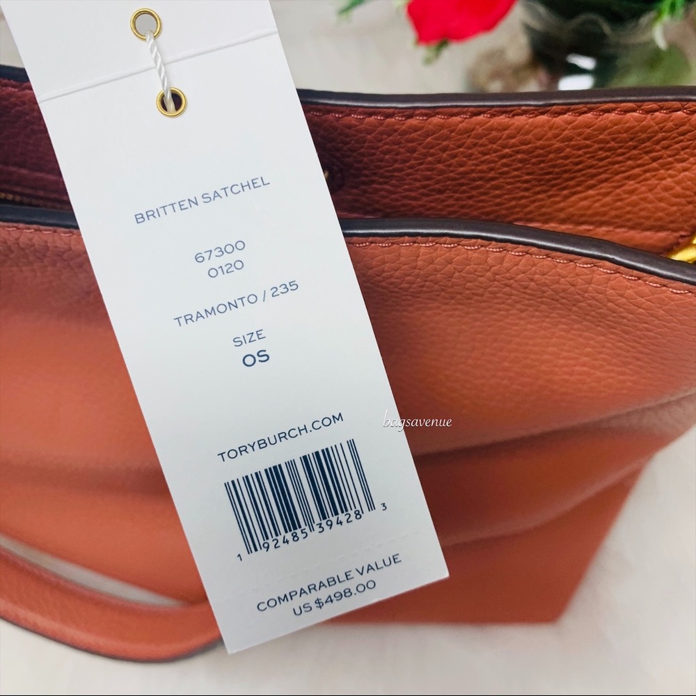 Tory Burch Britten satchel Tramonto large tote 498 - Picture 5 of 10